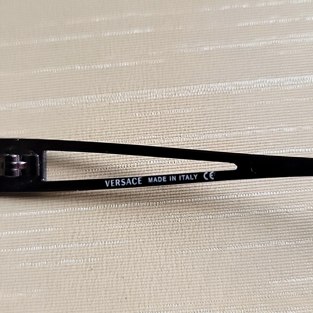 Versace Stylish Black Rectangular Glasses - image 6